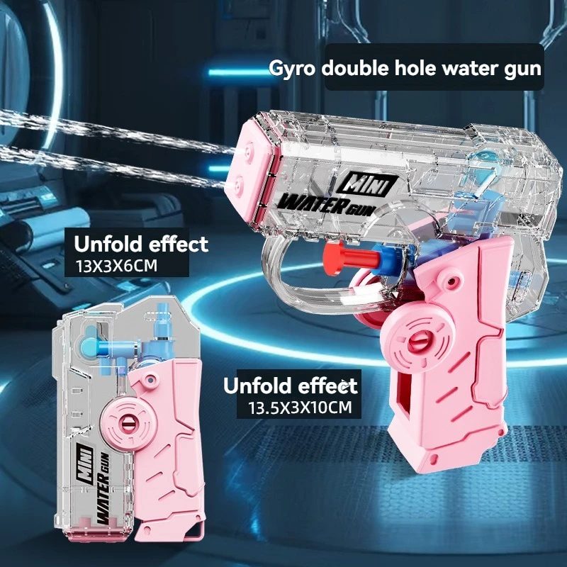 

Новый забавный мини-водный пистолет с вращающимся механизмом, летняя игрушка для стрельбы, пляжный водный бластер для мальчиков и девочек