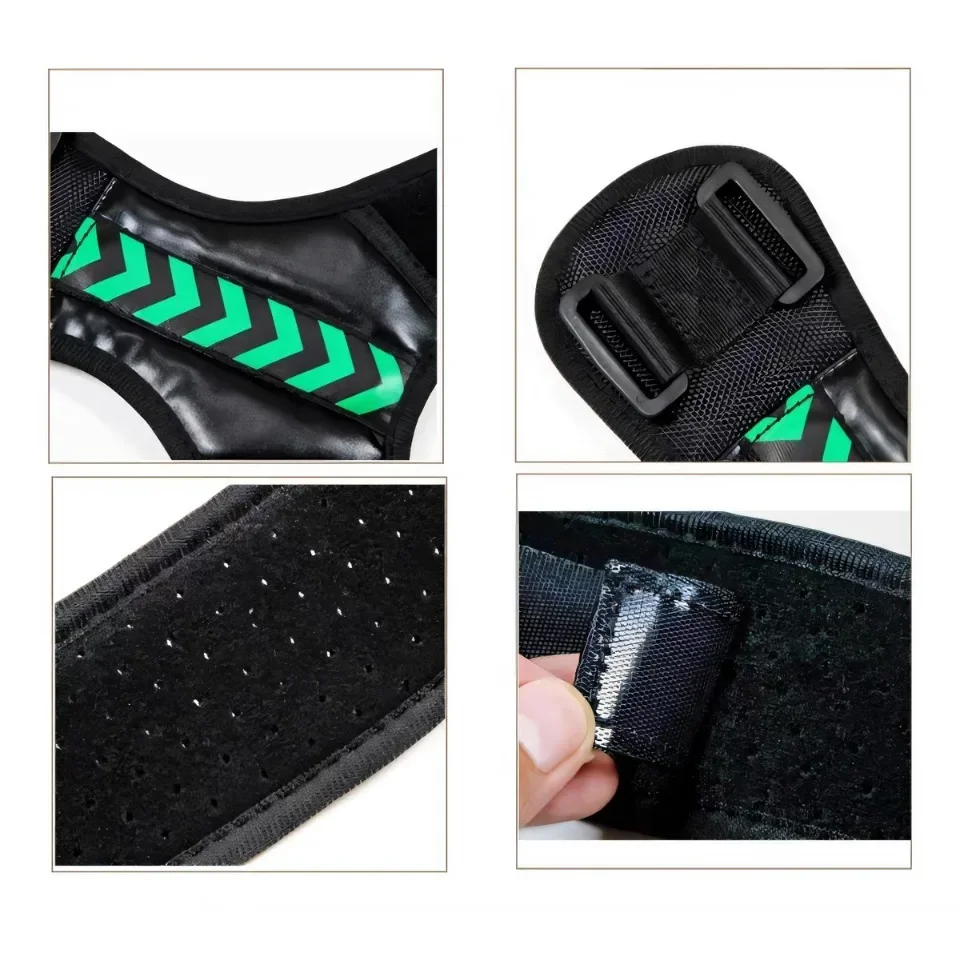 قابل للتعديل الظهر الكتف مصحح الوضعية حزام الترقوة العمود الفقري دعم إعادة تشكيل جسمك المنزل مكتب الرياضة العلوي الظهر الرقبة هدفين #6