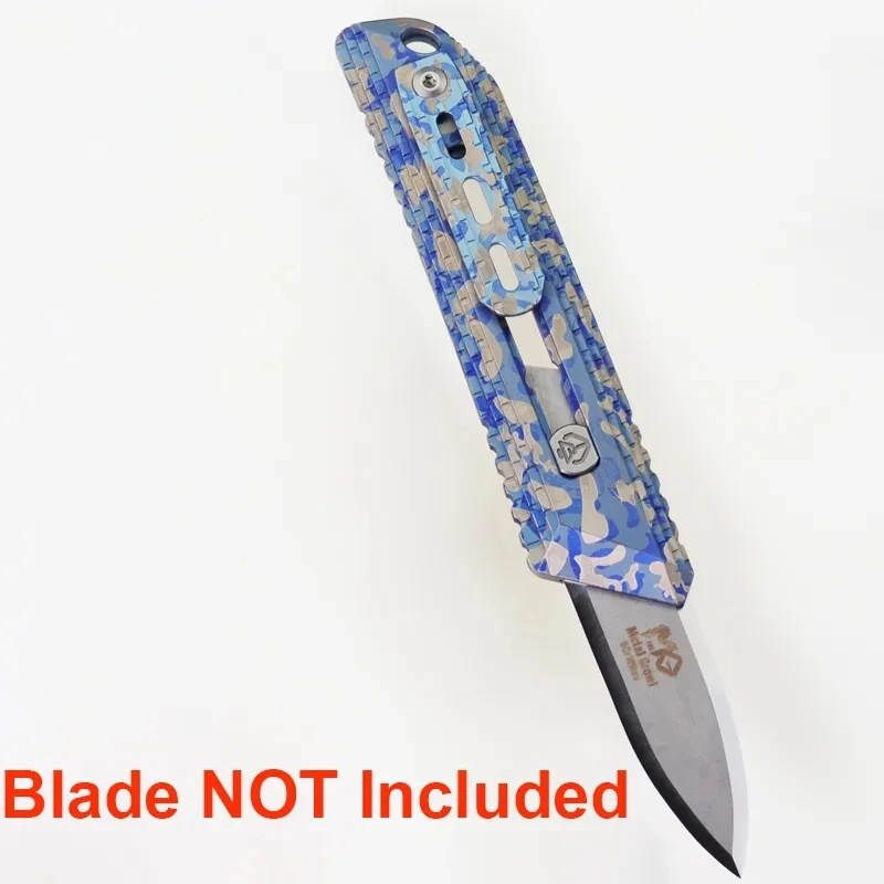 1 Piece Titanium Alloy Utility Knife Blade Holder Handle Compatible with CKB2 Blade, Blade NOT Included