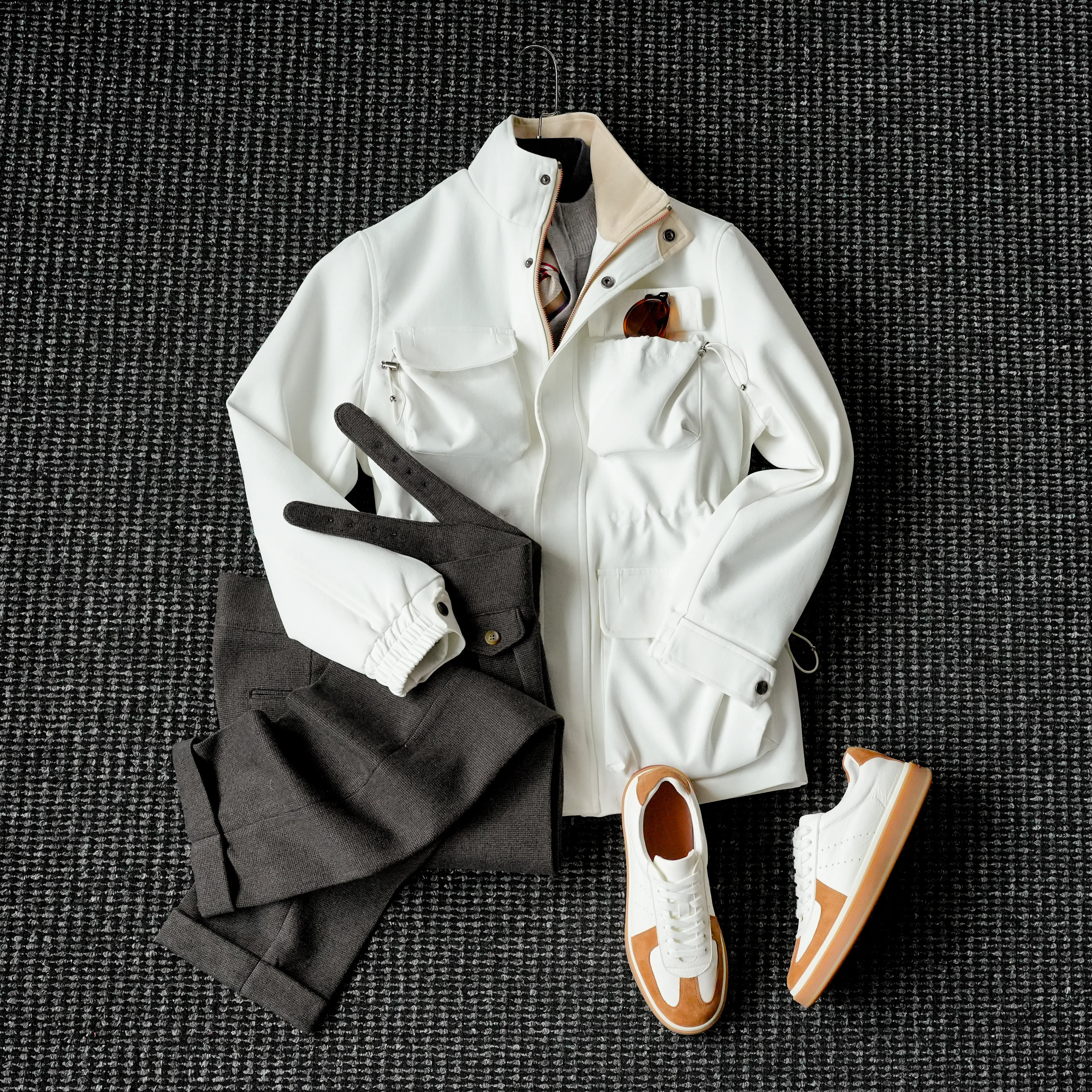 

Новая осенне-зимняя простая мужская охотничья куртка с воротником-стойкой в британском стиле