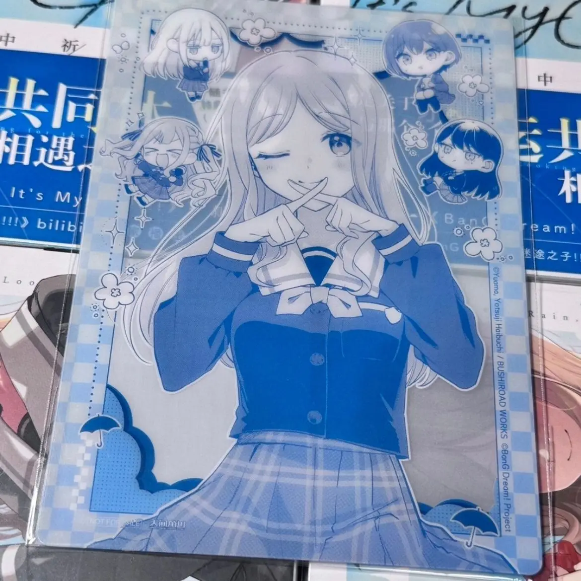 

BanG Dream! Acrylic Transparent Card Anime Peripherals Soyo Nagasaki Photo Shooting Prop Collectible Card Halloween Gift