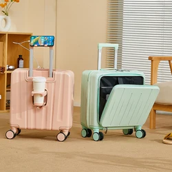 18 inch trolley box Mini suitcase lightweight New boarding Silent universal wheel passcode box travel luggage suitcase