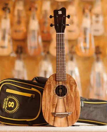 BS-20SL  Full Solid Koa Wood Ukuleles Pineapple Ukulele Handcraft Ukuleles