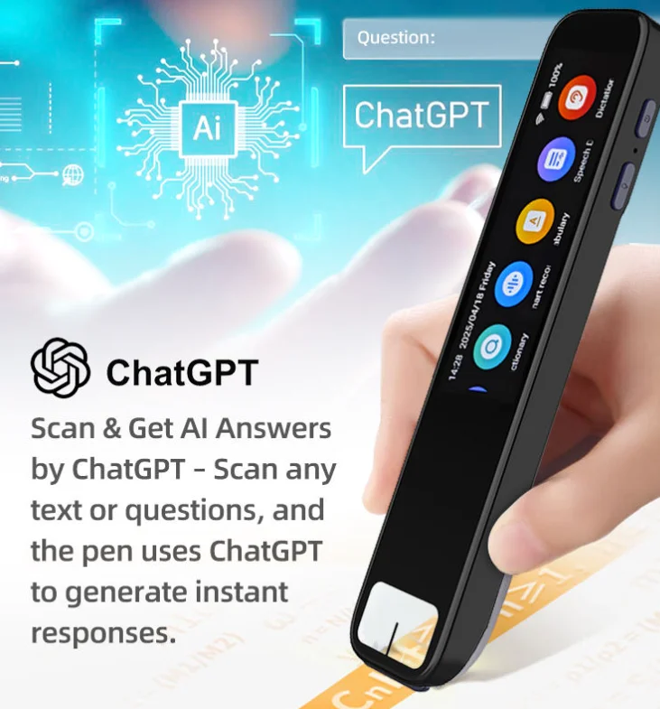 Translator AI Smart Pen Multi-language Translator, Offline Online Android Smart Language Translation