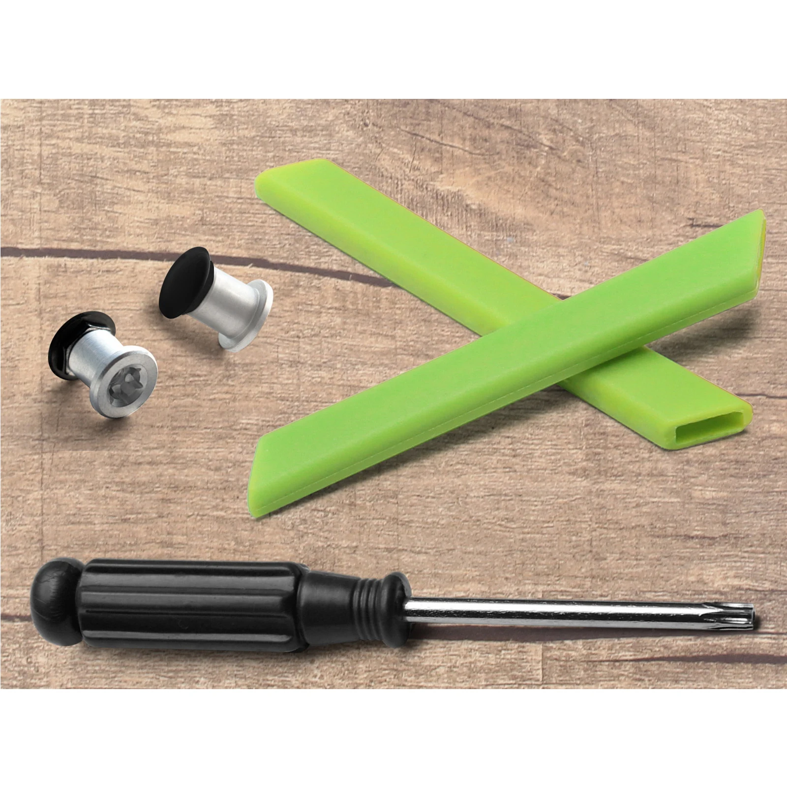 Aaaxopticflow Replacement Rubber Ear Socks & Bolt & Black Screwdriver T20 For Oakley Jawbone/Racing Jacket/ Split Jacket Frame