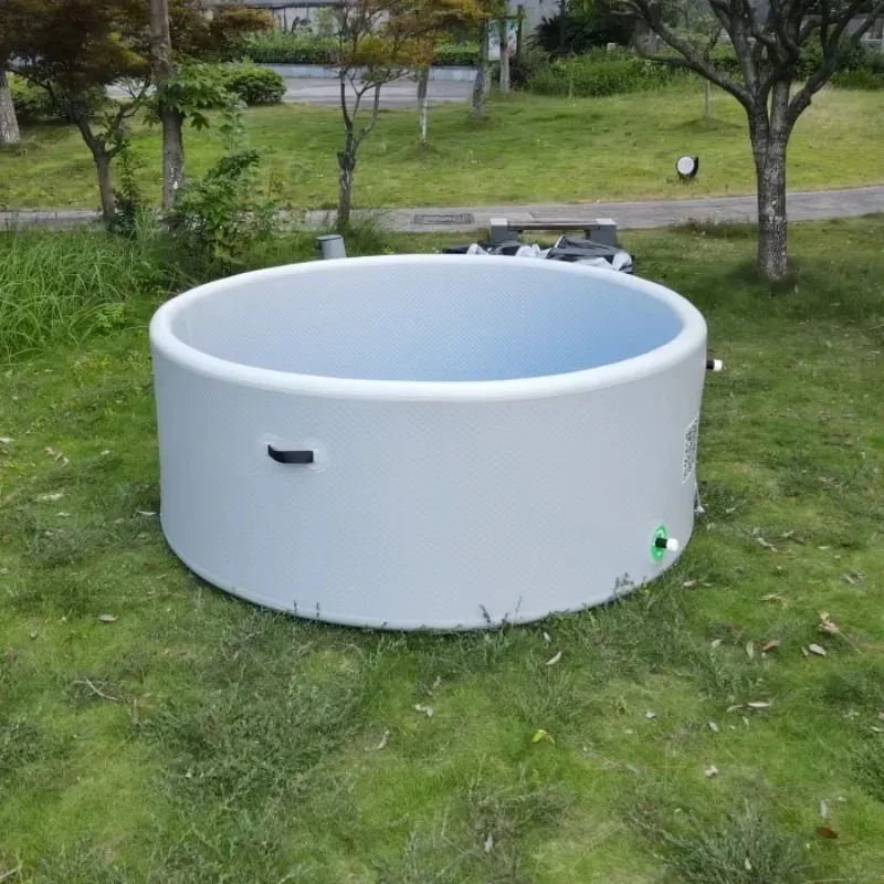 Picture 5: 3x1.2m Outdoor Pool, Round Inflatable Swimming Pool with A Mesh Liner, Ideal for Outdoor Leisure Activities