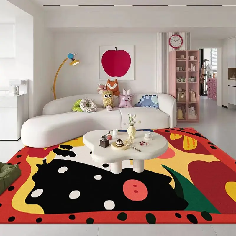 Abstract Carpet Living Room Art Irregular Color Home Bedroom Bedside Mat Easy To Care Cloakroom Coffee Table Rug Ковер Tapis 러그