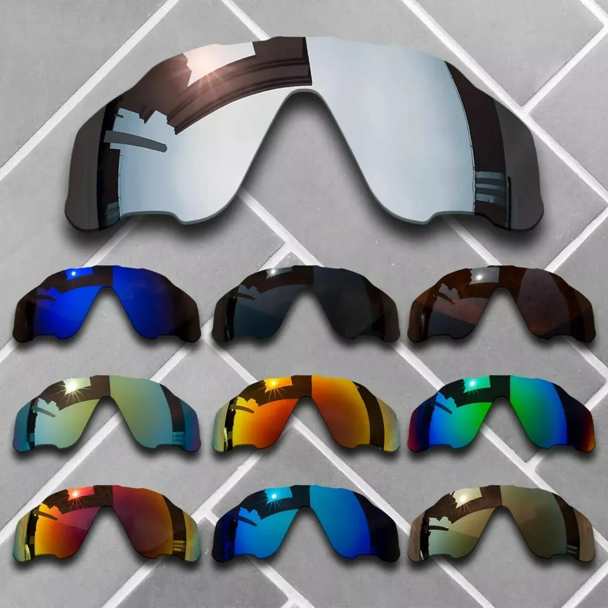 

Hokklo Lenses Replacements For Oakley Jawbreaker OO9290 & Jawbreaker Asian Fit OO9270 Sunglasses Polarized - Multi Colors