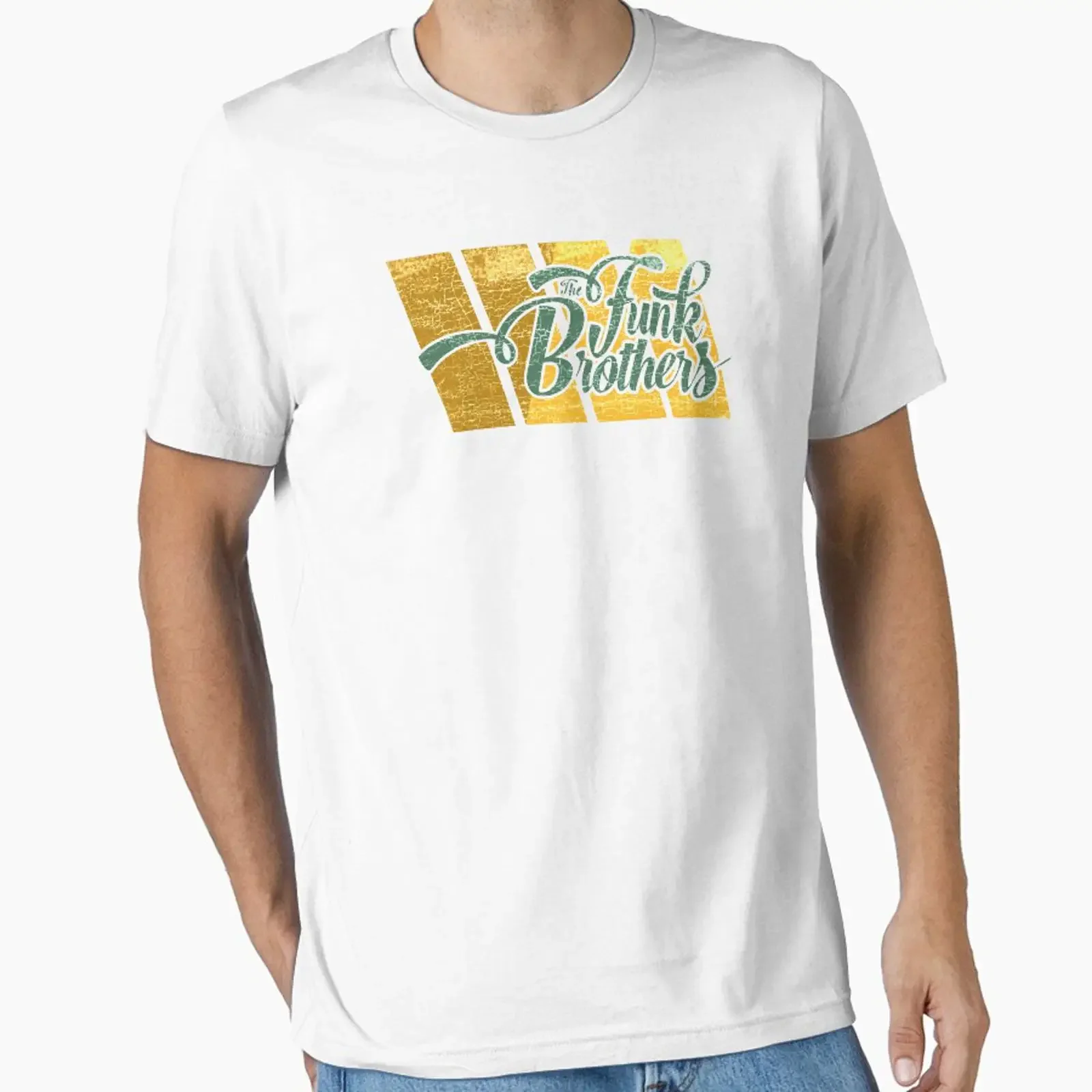 The Funk Brothers Session Stars Essential T-Shirt im Vintage-Stil, gewaschen, für Herren, Unisex, atmungsaktiv, vielseitig, stilvoll