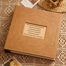 1000 Pictures Pockets 5 Inch Photo Album Interstitial Photos Book Case Kid Memory Leather Covers Family Photo Album Wedding