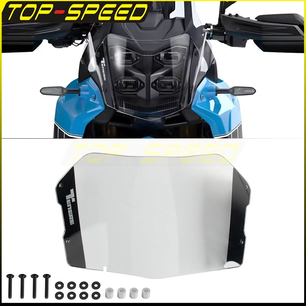 

Защитная накладка на фару из акрила для мотоцикла Yamaha Tenere 700 (2025) – аксессуар, защита передней фары