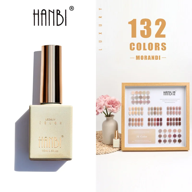 Hanbi 132 Kleur Moranti Nail Art Gel Nagellak Uv Losweken Gelpolish Gel Polish Primer Manicure Led Nail Gel lacque Salon 15Ml