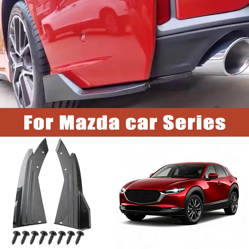 

2pcs Rear Bumper Spoiler Lip Splitter Diffuser Anti-Crash Winglet Car Mod For Mazda 3 6 CX3 CX5 CX7 CX9 MX5 Miata RX8 CX30 CX50