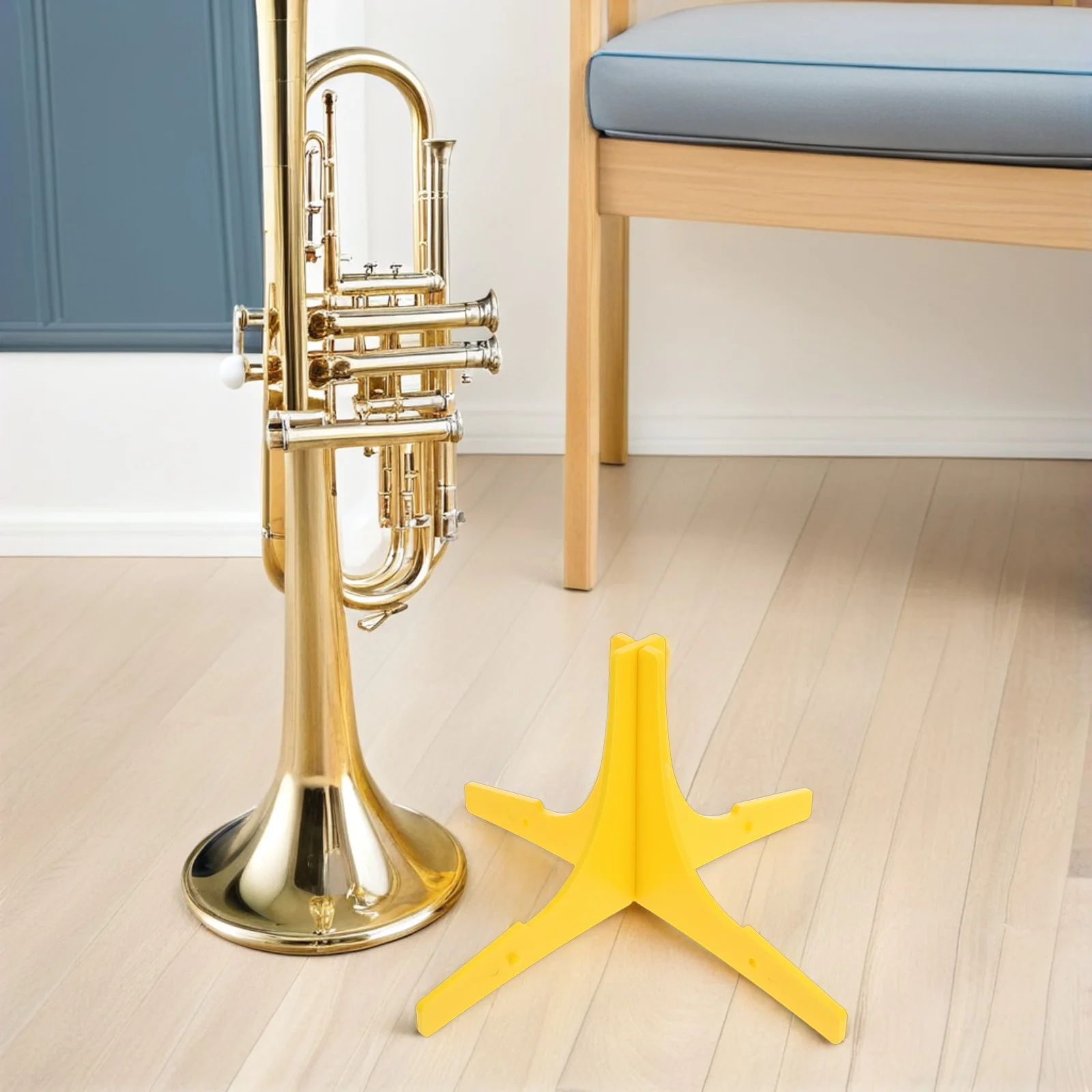 

Small Stand Instrument Trumpet Saxophone Accessories Music Simple Musical Yellow Instruments Cornet