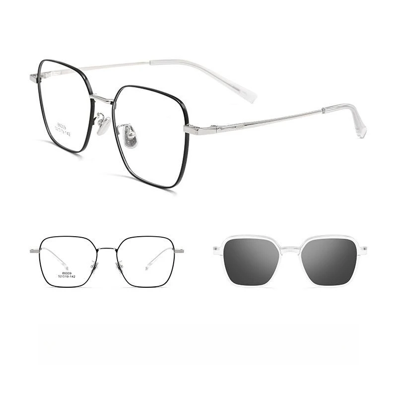 FIRADA Fashion Comfortable Magnet Eyeglasses Ultra Light Vintage Eyewear Optical Prescription Glasses Frame For Men Women 86009