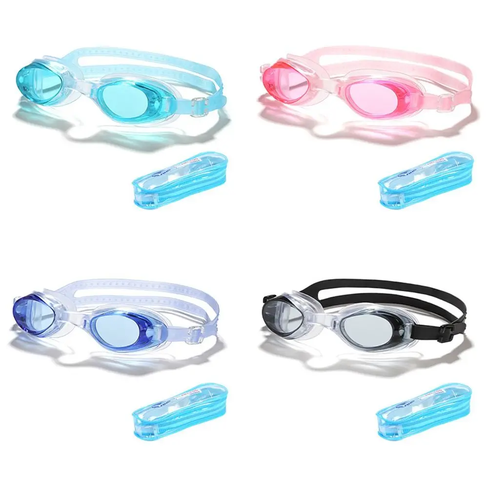 Adjustable Adult Kids HD Anti UV Diving Googles With Earplugs Swimming Goggles With Storage Bag
