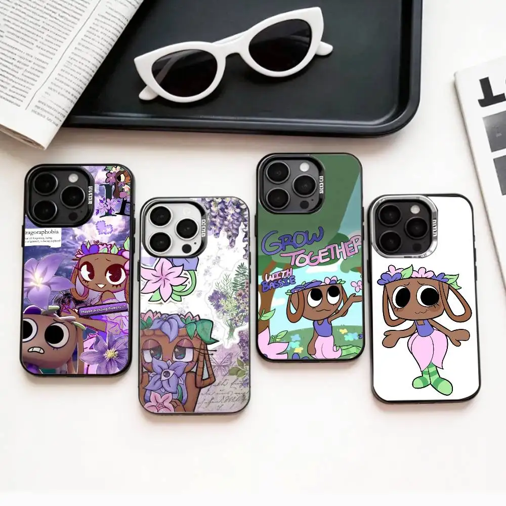 

F-Floral D-Dandy's W-World B-Bassie Phone Case For iPhone17,16,15,14,13,12,11 Plus,Pro Max Colored Silver Plated Inside Cover