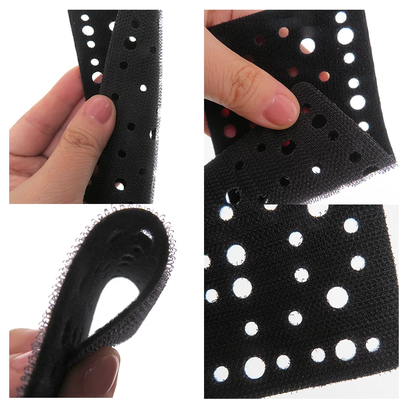 3Pcs Foam Protection Disc Sanding Pads 54 Holes Hook and Loop Interface Backing Pad Protector for RS400 LS130 Sanders 80x133mm