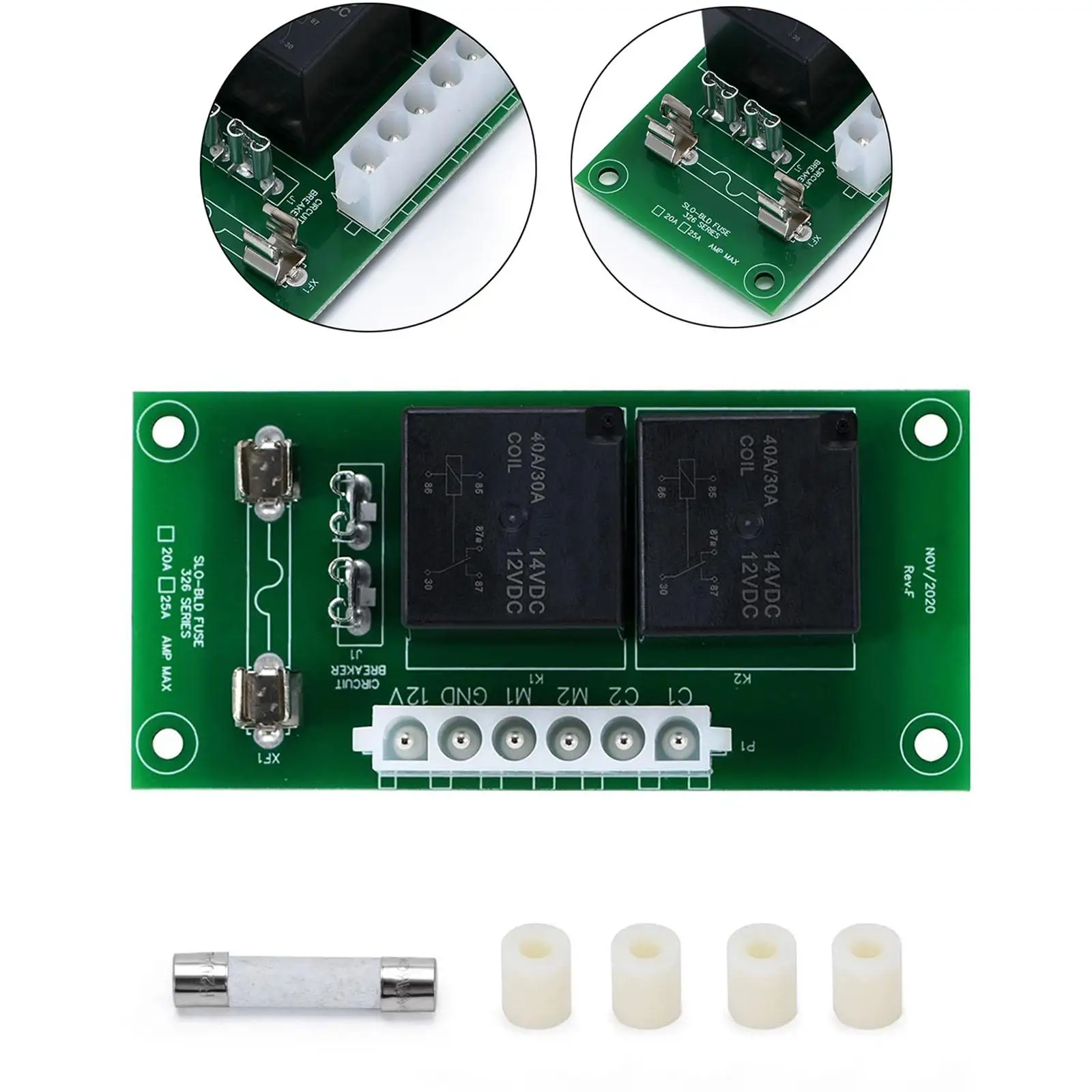 

140-1130 Lightweight Green RV Accessories RV Slide Out Relay Control Board