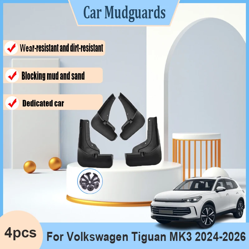 

Car Muds Flap For Volkswagen VW Tiguan R Line MK3 2023 2024 2025 Car Splash Guards Flap Mudguards Fender Styling Splash-proof
