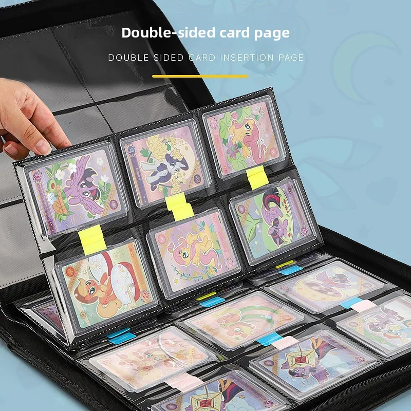 PU Leather 35-55PT Toploader Zipper Card Binder Album 4/9 Pocket 160/360 Slots Card Holders for Pokemon Sports Trading Cards