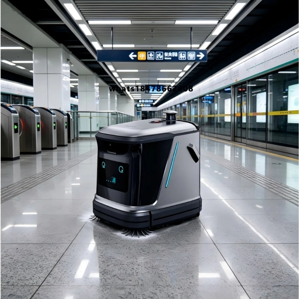 Industrial Autonomous Floor Cleaning Robot Heavy Duty Sweeping Scrubbing Mopping Machine for Factory Warehouse