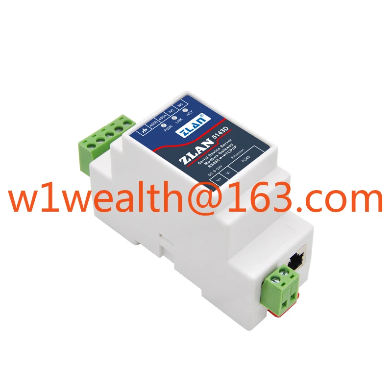 5143D Small Size Din Rail Mounted Modbus RTU TCP Ethernet One Serial Port IoT Applications Modbus Communication Networking