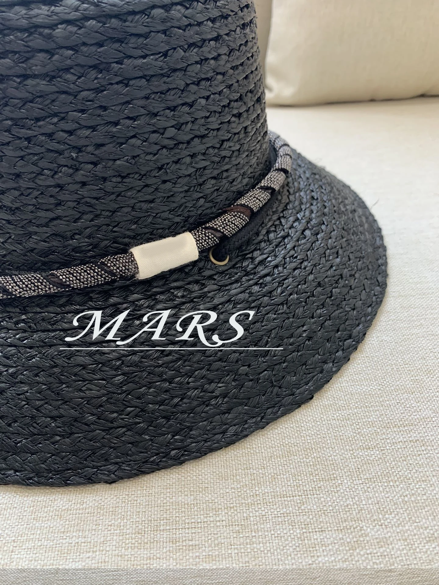 High Quality B/C Beaded Bucket Hat Fashion Commuter Straw Hat For Women 2024