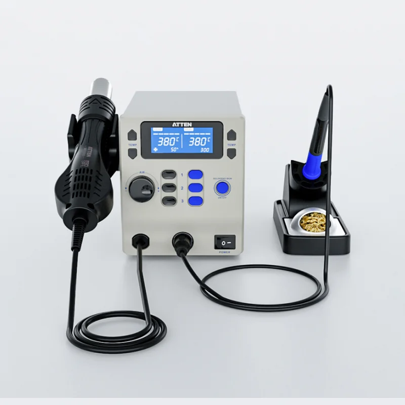 ATTEN ST-8865 2 In 1 Hot Air Rework Station 800W Soldering Platform ESD Static Protect for Phone Electronics PCB Welding Repair