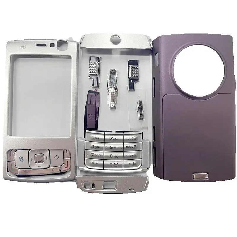 Full housing N95 Housing For Nokia 95  Full Complete Mobile Phone Housing Cover Case + English Keypad