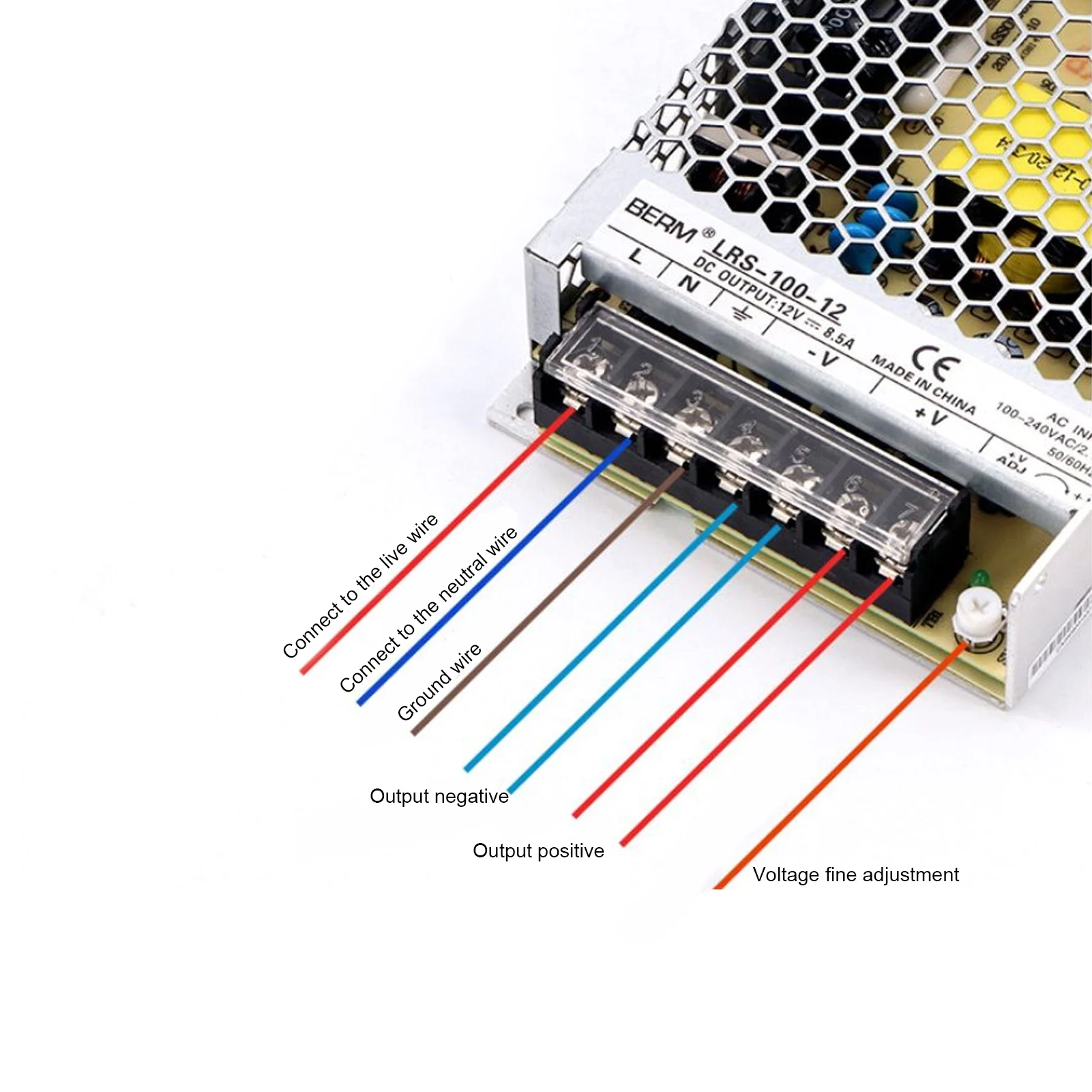 BERM Switching Power Supply LED Transformer Driver Electronic Accessories 100W 85~264VAC Switching Power Supply