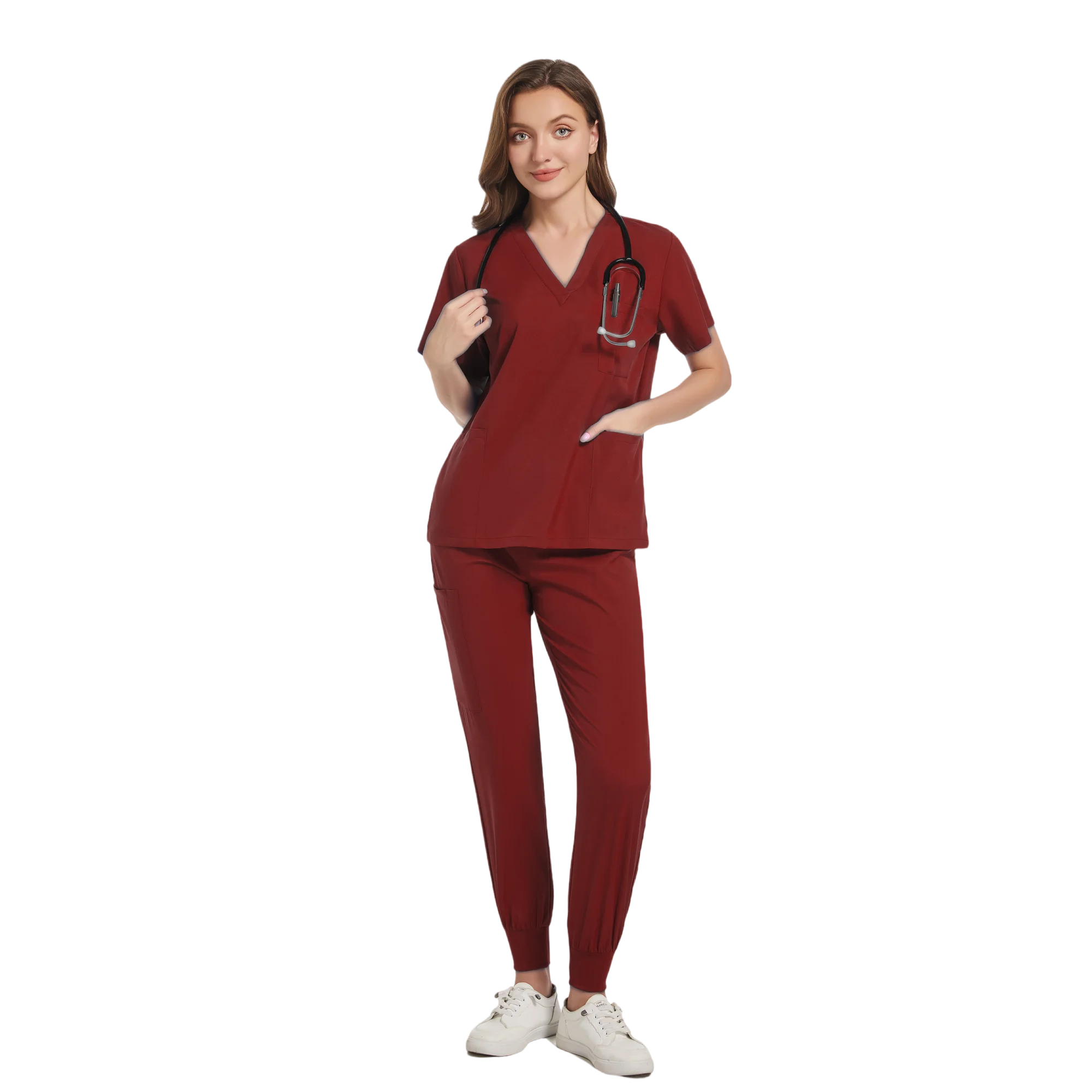 Men Women's Medical Nurse Uniform Surgical Scrubs Set Clinical Nursing Workwear Pet Clothes Lab Suit Veterinaria Spa Accessories