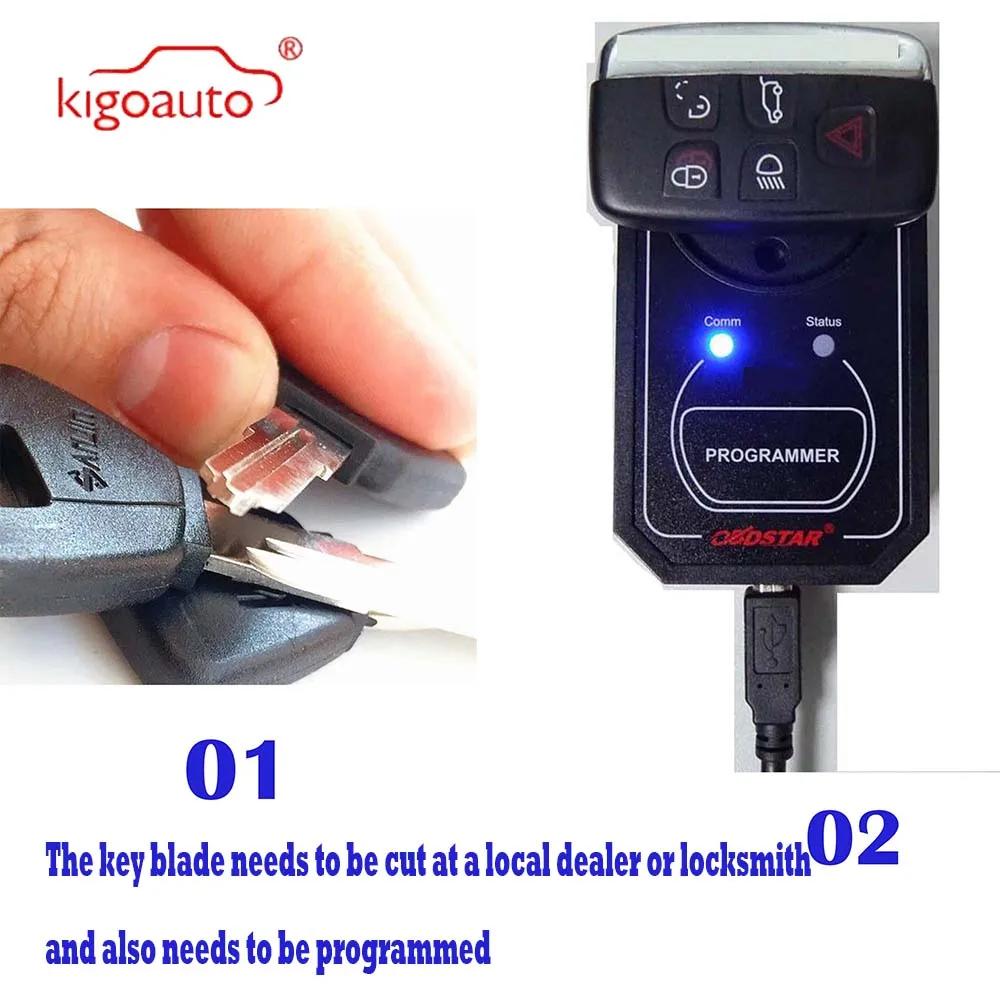 Kigoauto-Remoto Fob para Chevrolet Malibu Buick Pontiac, KOBGT04A, 4 Botão, 315MHz, G5, G6, 2005, 2006, 2007, 2008, 2009, 2010, 2011, 2012