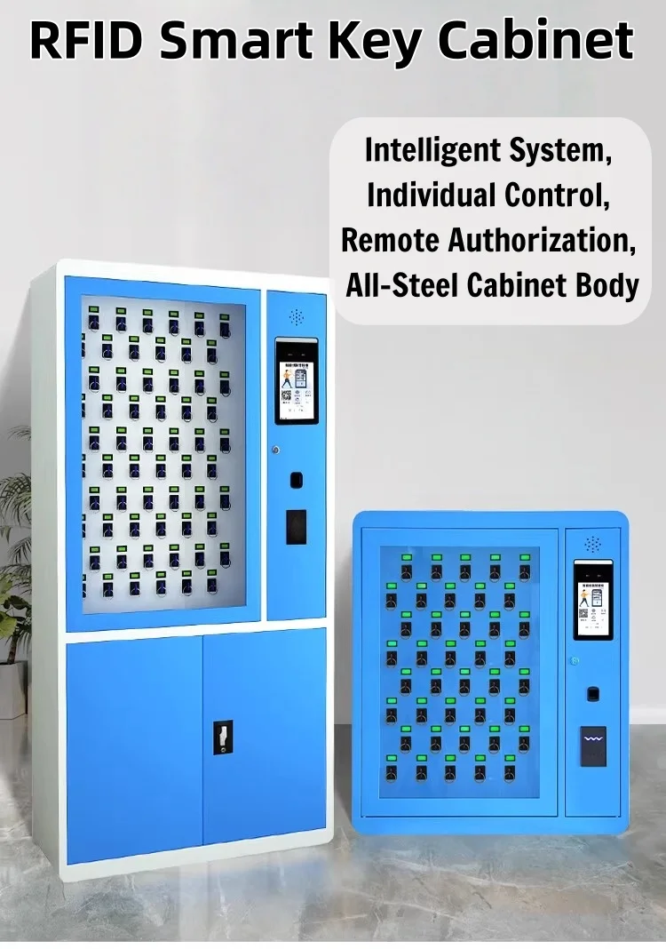 Hot-selling Smart Key Storage Locker Smart Electronic Lock Management Cabinet Wall or Floor Key Locker