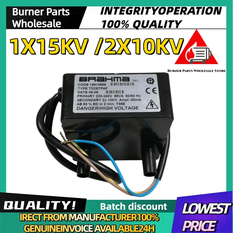 

Ignition Transformer TD1LTCSF 115KV TD2STPAF 210KV High Voltage Ignition Coil Industrial Burner Replacement Parts