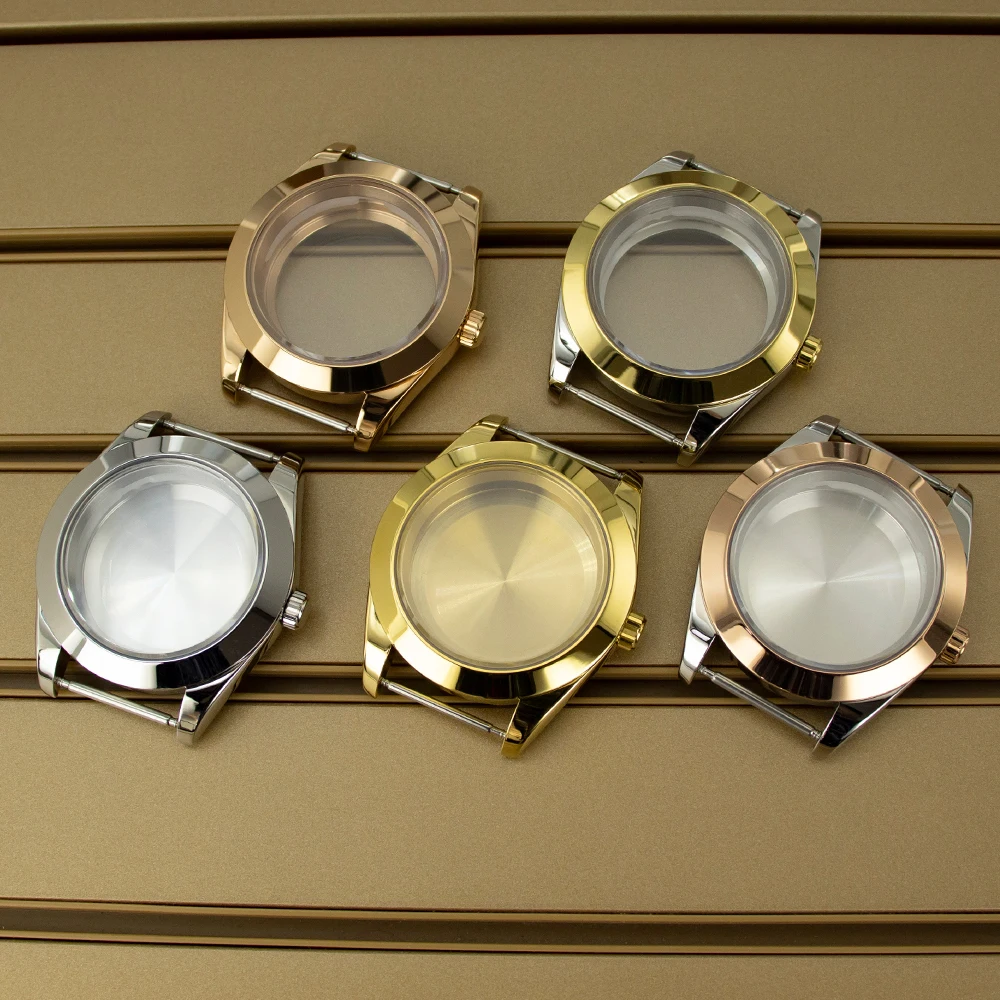 

36mm 39mm Polishing Bezel NH35 Watch Case Sapphire Crystal For NH34 NH35 NH36 NH38 4R36 Miyota8215 Movement 28.5mm Dial Air King
