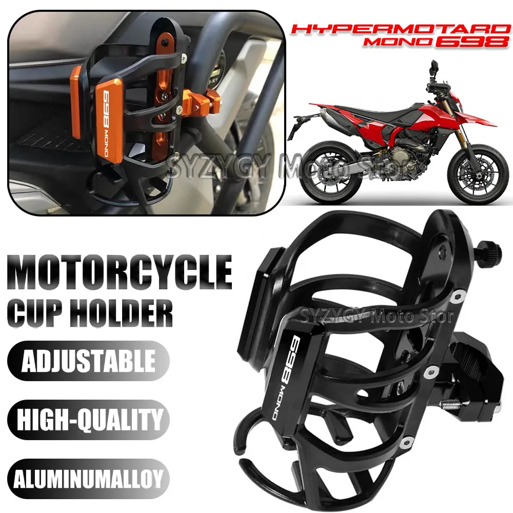 

For Hypermotard Mono 698 mono 698 Motorcycle Universal CNC Accessorie Beverage Water Bottle Cage Drink Cup Holder