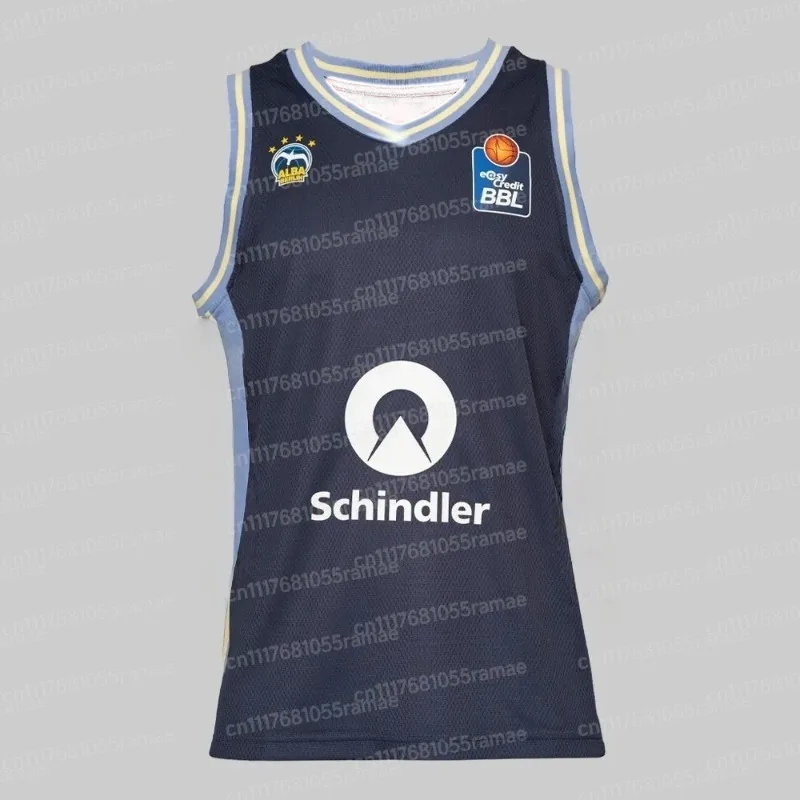 ALBA BERLIN First BCL Home Basketball Jersey Sports Dry Quickly Men's T-Shirt Clothing Tee Y2k Woman FamilyMatching
