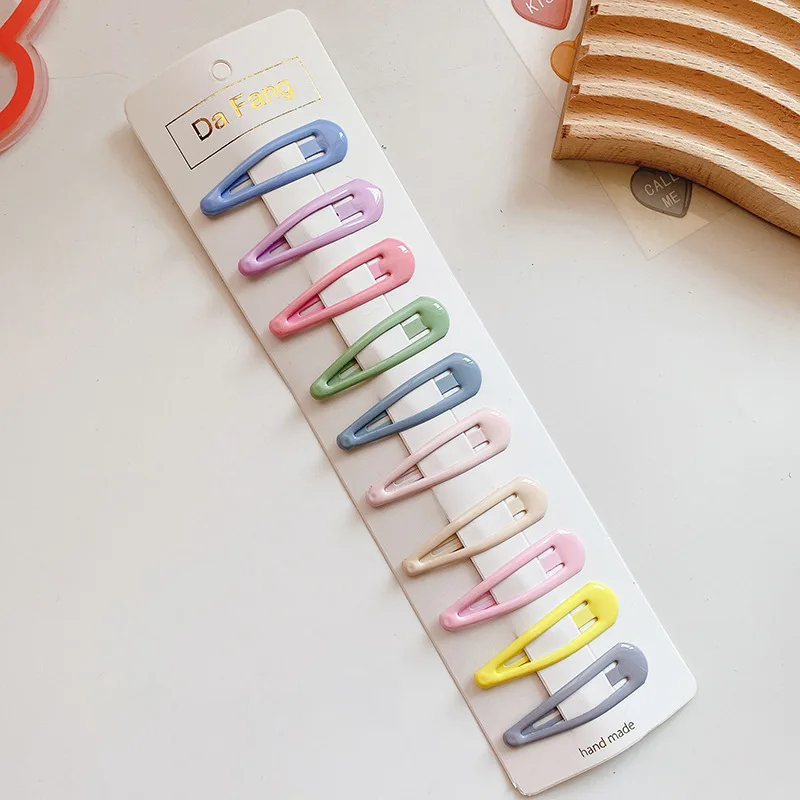 

Kids Hair Clips Set 10pcs Korean Cream Snap Clips Colorful Barrettes For Girls Soft No Pull Bangs Clips Adorable Accessories