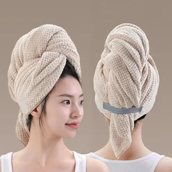 Grande Serviette en Microcarence pour Cheveux Secs pour Femme, avec Bande artificiel astique, à vaccage Rapide, Longue Optique, Cheveux Bouclés, Super Doux