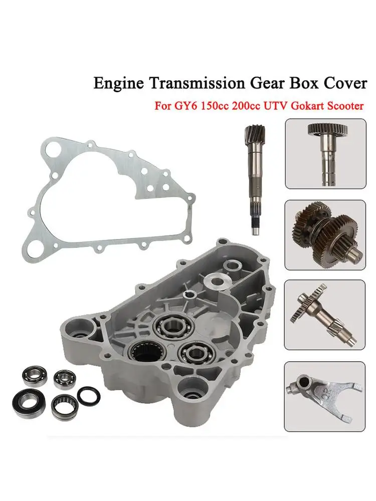AliExpress High quality Farmer GY6 150 Built-in Reverse Engine Gearbox Side Cover Box for GY6 125 150 200cc Dirt Pit Bike Go Kart ATV Quad
