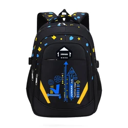 Kid's Shoulder Bag Geometry Pattern Teen Children Backpack Fashion Schoolbag Boy Girl Backpack Book Bag Waterproof Mochila 