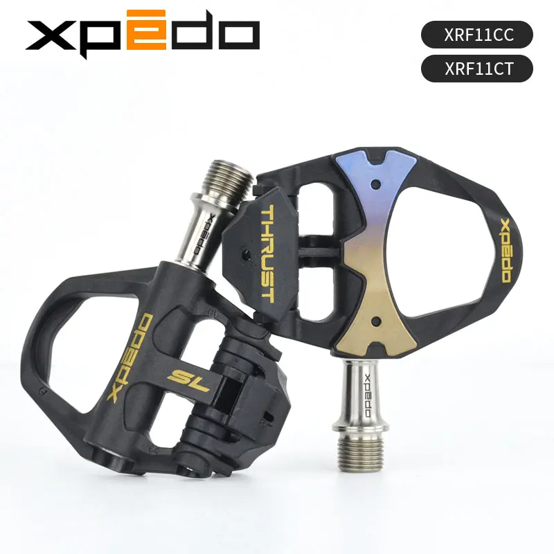 Wellgo Xpedo Road Bike Carbon Fiber Self-locking Pedal XRF11CC XRF11CT 3 Bearing Bicycle Pedel