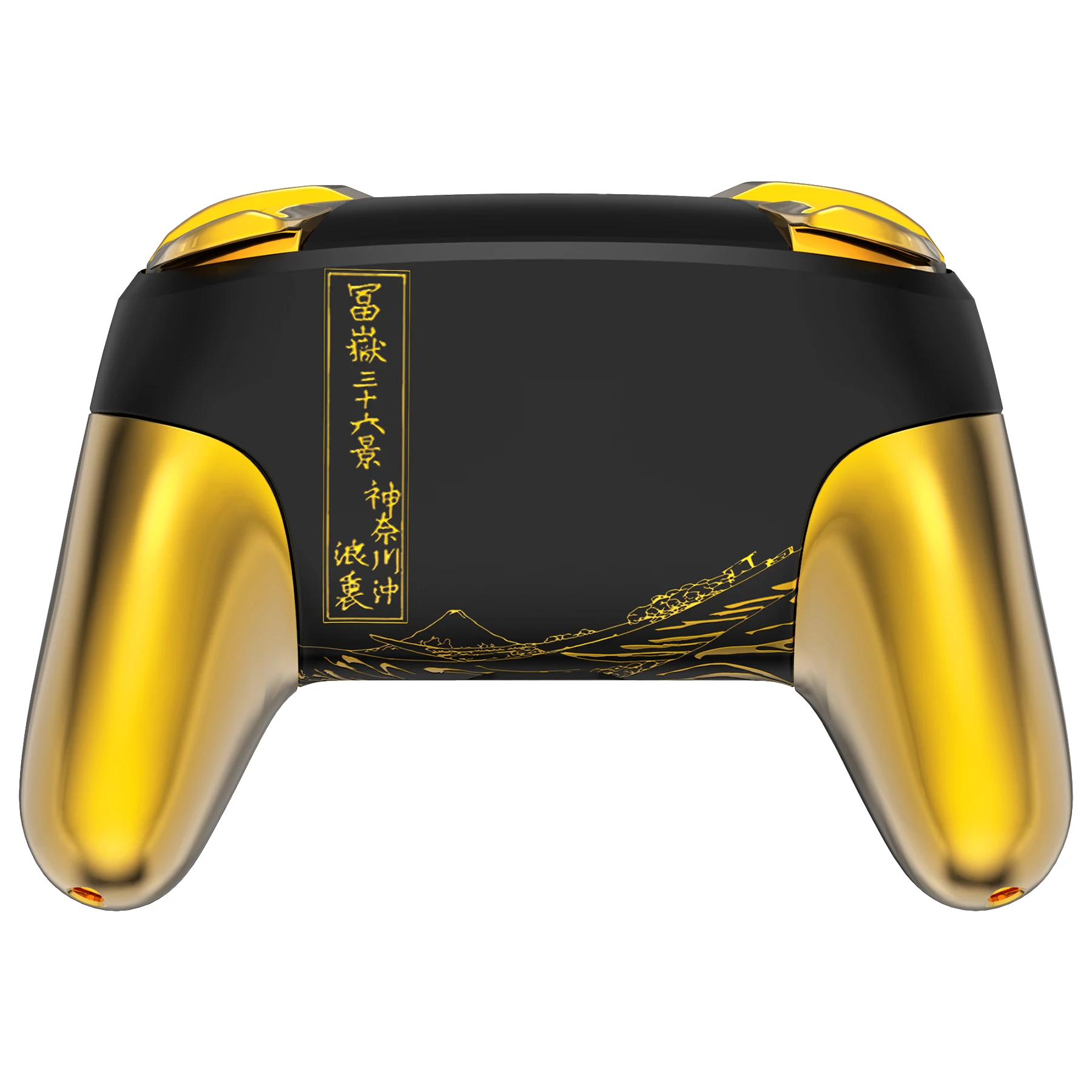 eXtremeRate Faceplate Backplate Grips for Nintendo Switch Pro, Replacement Housing Shell W/Full Set Button - The GreatGOLDENWave
