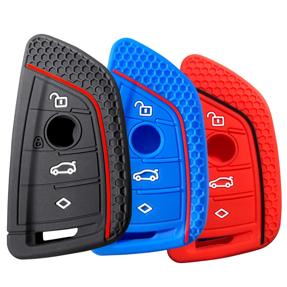 Silicone Remote Cover Key Case Protector for BMW G30 G05  X5 F15 X6 F16 7 Series G11 X1 F48 F39 X4 X3 F40 2021 Keyless Shell Fob