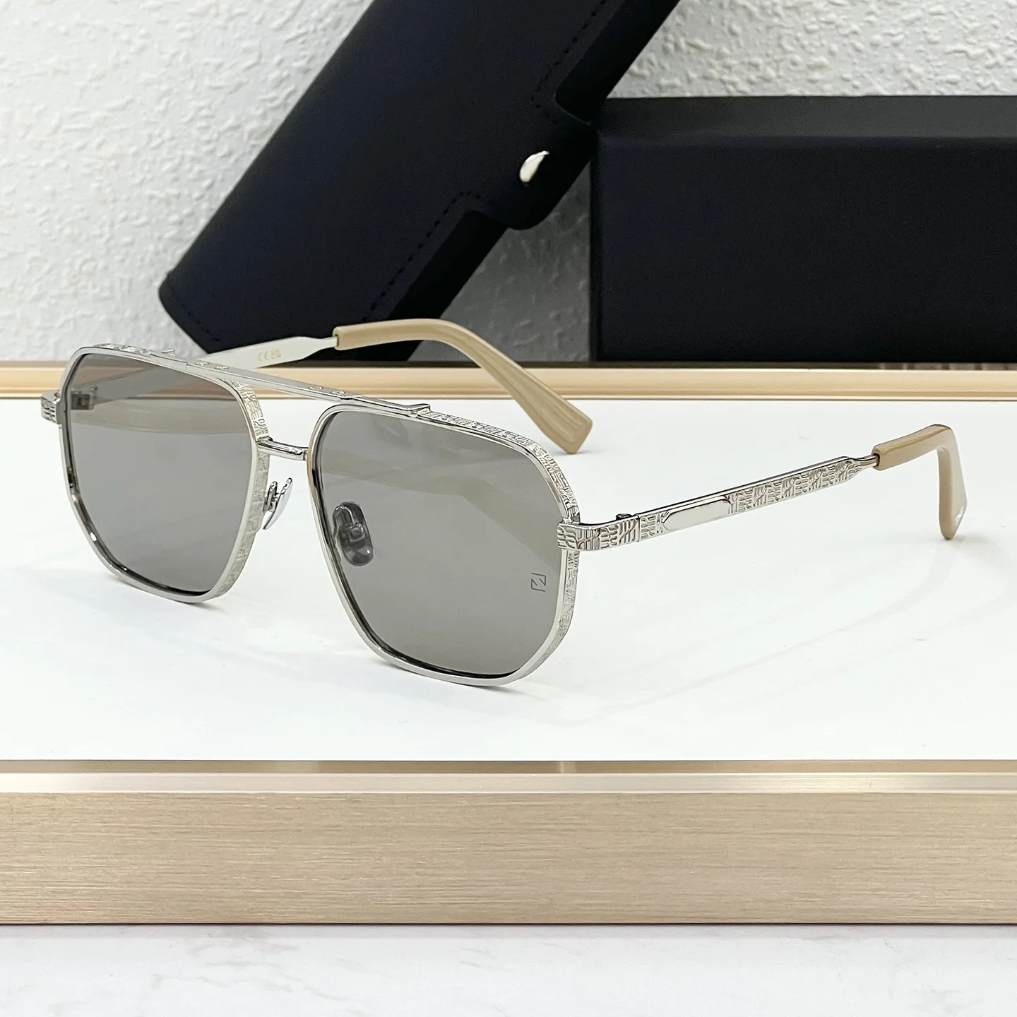 

Double Bridge Square Sunglasses for Men Vintage Brand Design UV400 Protection Classic Driving Fashion Outdoor Eyewear