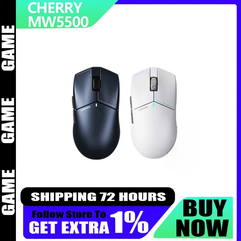 

Беспроводная мышь CHERRY MW5500 Dual Magic PAW3950, работа с перекрестным экраном для игрового офиса, быстрая зарядка, приятные для кожи мыши с покрытием
