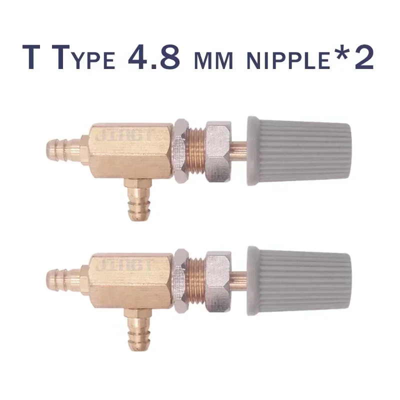 Nozzles Tips Accessory Dental Unit Equipment 2 Pcs Dental Chair Water Regulating Valve and Air Control Switch-T/F Type (3mm/5mm)