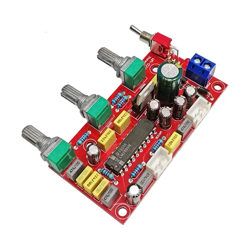 Lm1036 Op-أمبير HiFi مضخم صوت مسبق ، مضخم صوت ، لوحة تحكم في درجة الصوت ، درجة صوت جهير ثلاثية ، بريامب نهائي