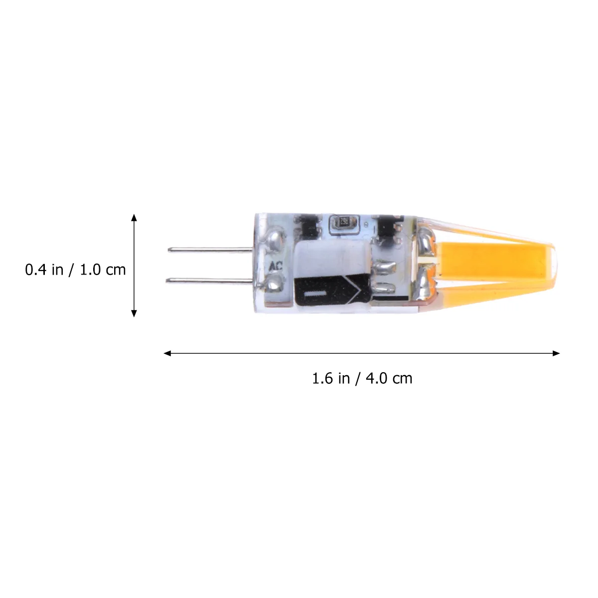 3 bombillas LED G4 COB LED 505/1508 2W lámpara halógena de repuesto bombilla de pista halógena (blanco cálido)